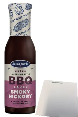 Produktbild von Santa Maria Smokey Hickory Sauce (291ml Flasche) + usy Block