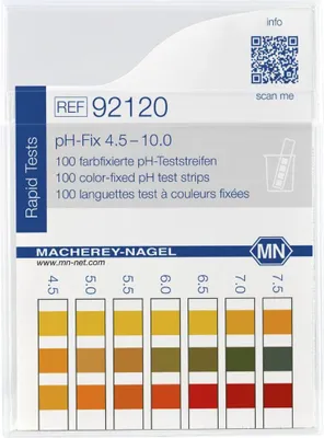 Image de MN pH-Fix Indicateur pH 4,5 - 10 bâtonnets de test, 100 bâtonnets