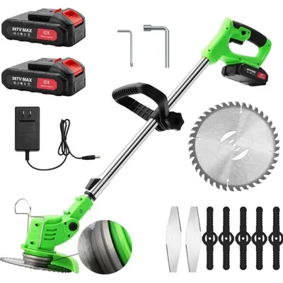 Produktbild von Akumulátorový krovinorez, 24 V elektrický vyžínač s 2 batériami a kovovými nožmi
