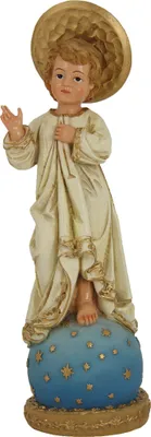 Produktbild von Heiligenfigur Jesukind auf Kugel 14,5 cm Polyresin Deko Figur