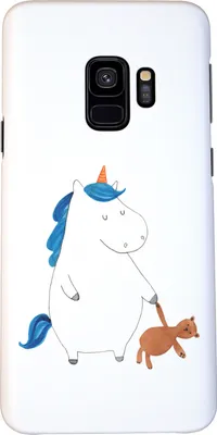 Produktbild von Mr. & Mrs. Panda Samsung Galaxy S9 Handyhülle Einhorn Teddy - Weiß - Geschenk, Bett, Freundin, Smartphone Hülle, Gute Nacht, Unicorn, Handy Schutzhülle, Einhörner, Cover