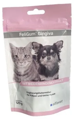 Produktbild von Alfavet FeliGum Gingiva 120g für Katzen und kleine Hunde Gingivitis/Stomatitis