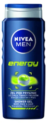 Zdjęcie produktu dla NIVEA MEN Fresh Energy, Żel pod prysznic, 500 ml, Dorośli, Mężczyźni, Ciało, twarz i włosy, Skóra uniwersalna
