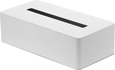 Produktbild von Famanu Tissuebox minimalistisches Design - Stahl, Weiß, 26,5 x 13,5 x 7,5 cm