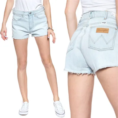 Immagine prodotto di WRANGLER donna, pantaloncini THE SHORT, slim fit, blu, pantaloncini, pantaloni,