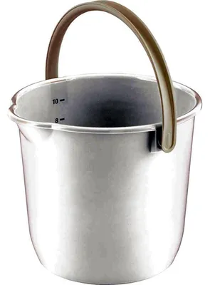 Produktbild von Robuster Profi-Eimer 10 Liter mit Messskala, Ausguss, Tragebügel und Griffmulde