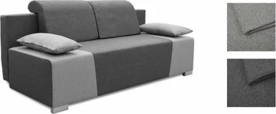 Produktbild von Bonni Schlafsofa mit Schlaffunktion und Behälter für Bettwäsche Cordoba. Zwei Farben. Universeller Stil Leicht entfaltbar, Bonella-Federn in der Matratze (graphit/grau)