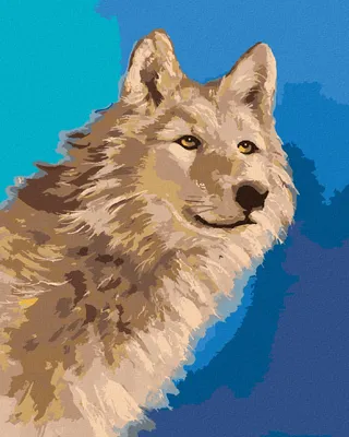 Zdjęcie produktu dla Zuty - Painting by Numbers - WOLF PORTRAIT II (D. RUSTY RUST), 40x50 cm, płótno naciągnięte na ramę
