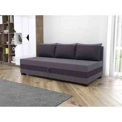 Obrázok produktu pre Jednolôžková čalúnená posteľ 120x195 MIRRY BIZ 1 - šedá / grafitová