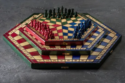 Produktbild von Schach für drei Spieler - groß (dreifarbig)