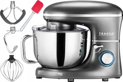 Zdjęcie produktu dla Planetarny robot kuchenny Mikser Graychef, miska 6L, wysoka moc 3000W, kolor czarny