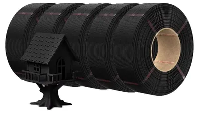 Image de Filament pour imprimante 3D, utilisation polyvalente, haute résistance, PLA(N) 5, couleur noire