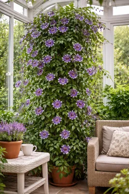 Image de Passiflore Passiflora Purple Haze 40–60 cm – Fleurs violettes, plante grimpante vivace, résistante au froid, aux abeilles