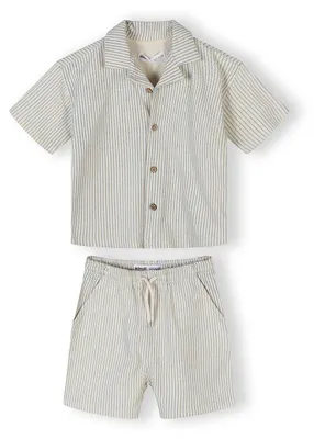 Produktbild von Minoti Set mit Shorts Creme Gr. 80 für Jungen