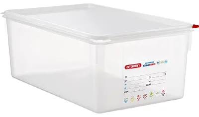 Immagine prodotto di Araven Contenitore gastronorm con coperchio, polipropilene, Gn 1/1 (200 mm)