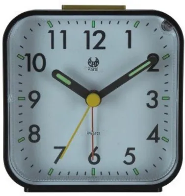 Image de Réveil de voyage - Portable - Analogique - Numérique - Silencieux - Noir - À piles - De voyage - Horloge