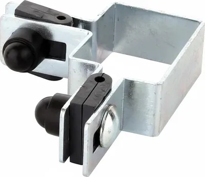 Immagine prodotto di LogistSystem Morsetto angolare rotondo in SET 60x40mm per filo FI4mm - Morsetto zincato per pali di recinzione - Fissaggio di pannelli di rete - Morsetti per recinzione Morsetto per tutore Morsetto per palo
