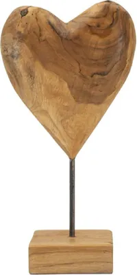Zdjęcie produktu dla Rzeźba o Ferretti „Dobu” z drewna tekowego, 20 x 12 x 37 cm, brązowa