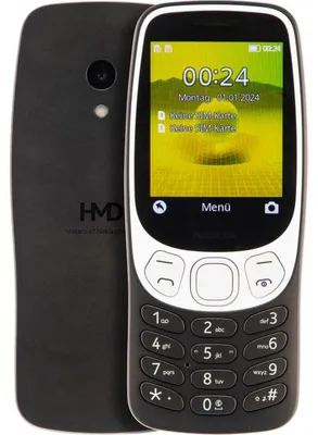 Zdjęcie produktu dla HMD Nokia 3210 (2024), Klasyczny, Dual SIM, 6,1 cm (2.4"), 2 MP, 1450 mAh, Czarny