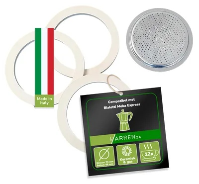 Ersatz-Dichtungsset für Bialetti Moka Express 12 Tassen, 89 mm