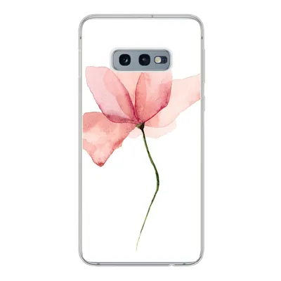 Produktbild von MuchoWow® Handyhülle Schutzhülle Hülle für Samsung Galaxy S10e Blumen - Aquarell - Rosa Silikon Softcase Handy Hülle - Handy