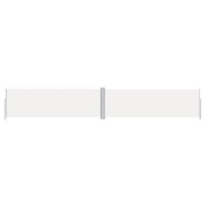 Image de vidaXL Marquise latérale extensible Crème 160x1000 cm