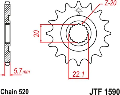 Image de Pignon JT Sprockets 13Z