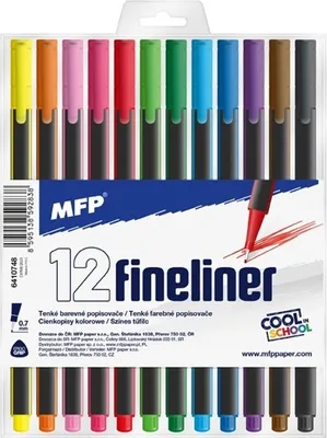 Obrázek produktu pro Trojhranný popisovač Fineliner set 12ks