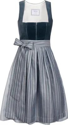 Produktbild von Edelnice Midi Dirndl Veronika Samt Petrol 52