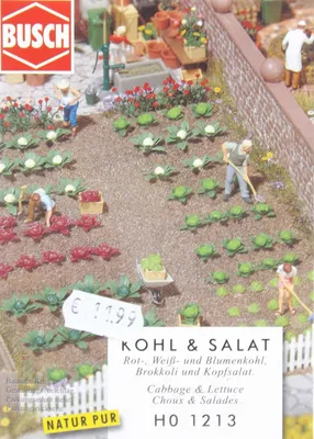 Produktbild von Busch 1213 Kohl & Salat Spur H0 in