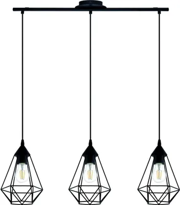 Zdjęcie produktu dla Lampa sufitowa Byron, lampa wisząca, E27, czarna