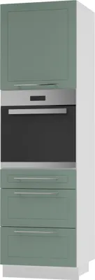 Produktbild von Backofenschrank Kvantum Q-D14/RU/3A Vollauszug 60cm Korpus- & Frontfarbe wählbar,mint matt,weiß