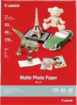 Produktbild von Canon MP 101 A 3, 40 Blatt Fotopapier matt            170 g