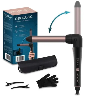 Produktbild von Cecotec SurfCare 3200 TwistWaves, Lockenstab, Warm, Tasten, Alle Haare, 140 °C, 200 °C