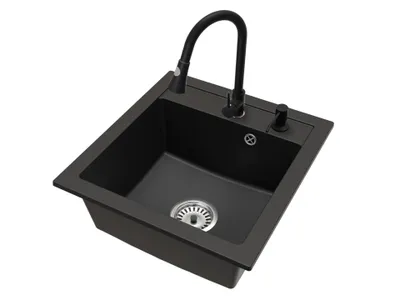 Produktbild von Granitspüle Küchenspüle 1 Becken Set
