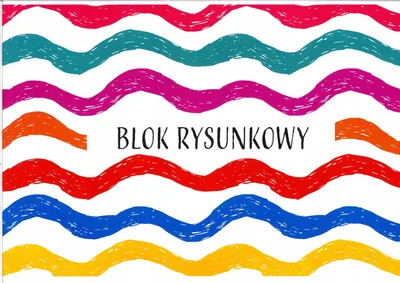 Zdjęcie produktu dla Blok Rysunkowy 20 Białych Kartek Do Malowania Rysowania Plastyka A4 80G/M2