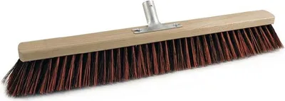Produktbild von Sorex Besen Arenga / Elaston Länge 600mm 5Reihen mit Metallstielhalter Flachholz - 26721
