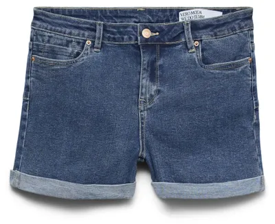 Obrázok produktu pre Vero Moda 10279489-Blue / Medium Blue Denim-XS, Žena, Dospelý, Modrá, Medium Blue Denim, Bavlna, Polyester, Elastan, 52% Bavlna, 26% Polyester, 20% Recycled Bavlna, 2% Elastane