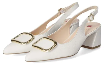 Produktbild von Högl Damen Slingpumps Weiß Glattleder Größe: 41