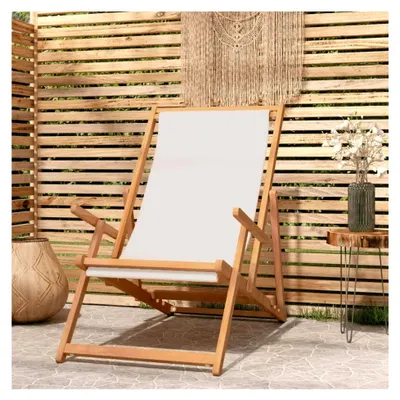 Produktbild von Gartenstuhl klappbar aus Teakholz, Strandstuhl, Balkonstuhl, Campingstuhl