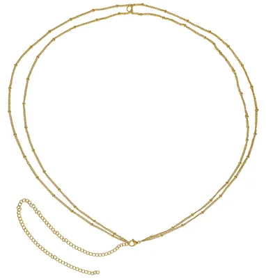 Produktbild von Wildcat Bauchkette - Connected Satellite Belly Chain - Gold - Chirurgenstahl 316L - wasserfest, langlebig, hautverträglich, Gold