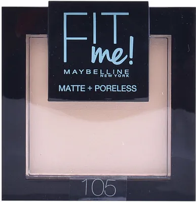 Produktbild von Maybelline Fit Me! Matte & Poreless, Universalhülle, Licht, Natural Ivory, Matte, Glättend, Tonkorrigierend, Gepresster Puder, Porenabdeckung