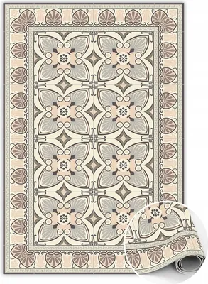 Produktbild von Trendiger Pfauenfeder-Terrassenbelag 150x225 cm