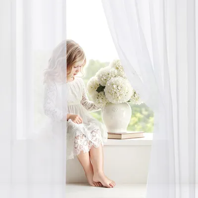 Produktbild von NICETOWN Übergardinen mit Kräuselband 260 cm Hoch Transparente Gardinen Wohnzimmer Weiße Vorhänge 2er Set für Schienensystem Stores Gardine Durchsicht