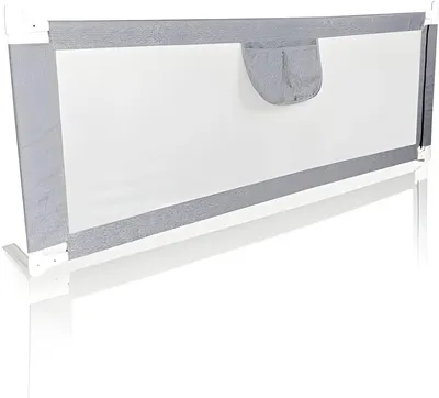 Produktbild von PolkaHome® Kinderbett mit luftigem Netz, 200 x 80 cm, höhenverstellbar, einfache Montage, sicher und langlebig
