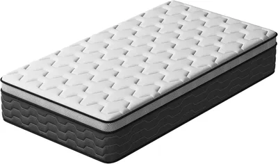 Produktbild von DEWINNER Matratze, 90 x 190 cm, Taschenfederkernmatratze und Memory-Schaum, ergonomisch, atmungsaktiv, ultraweicher Komfort, Dicke 30 cm