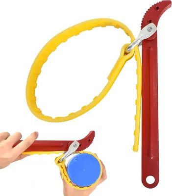 Produktbild von Verstellbarer Oliefilterschlüssel Set, 12-teilig, mit Oliefilterzange und Gummibandschlüssel, für
