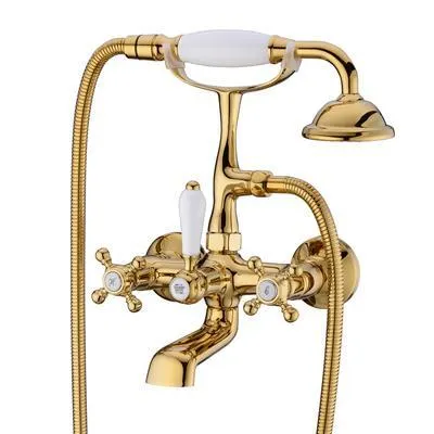 Produktbild von Retro-Zweigriff-Wandarmatur KINGDOM GOLD