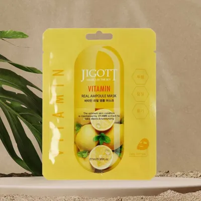 Zdjęcie produktu dla Jigott - Vitamin Real Ampoule Mask - 27 ml