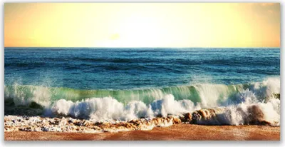 Produktbild von Tulup Leinwand-Bilder 140x70 Wandbild Canvas Kunstdruck Meer Strand Landschaft